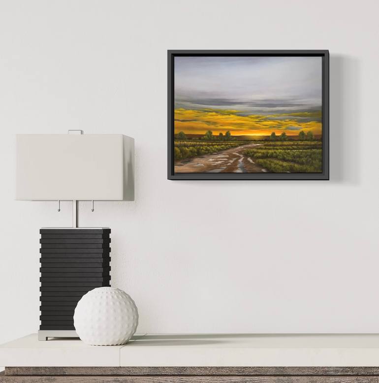 Original Realism Landscape Painting by Amal Rashed
