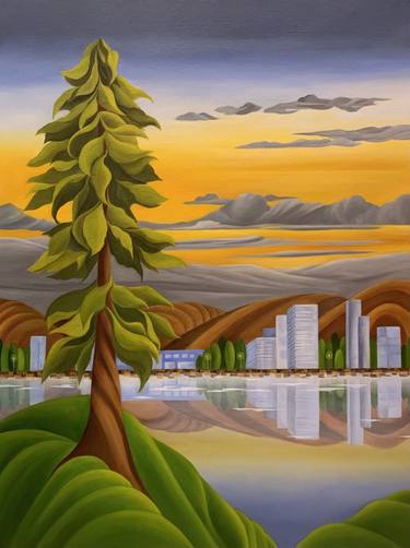 Original Landscape Painting by Moly -   Amal Rashed