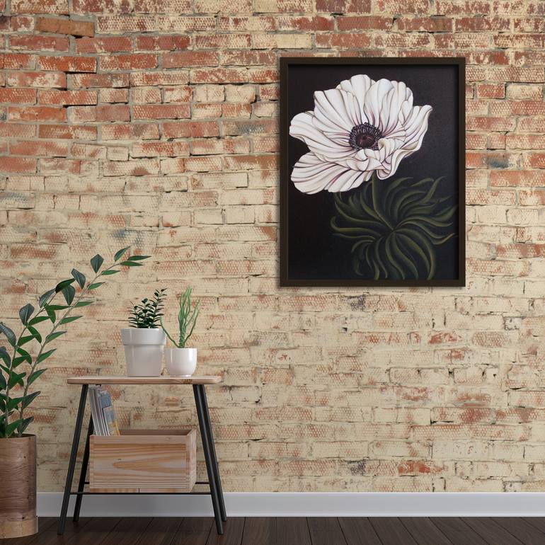 Original Modern Floral Painting by Dom Holmes