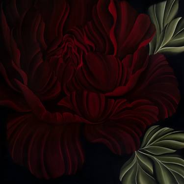 Original Expressionism Floral Paintings by Dom Holmes