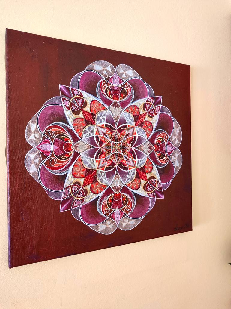 Original Geometric Abstract Painting by Mirjana AmidžIć