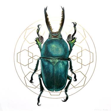 Stag Beetle with Gold No.1 thumb