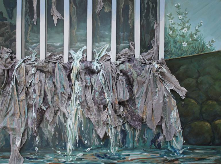 Flushed Painting by Amy Browning | Saatchi Art