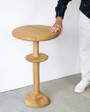 Mushroom Side Table | Oak thumb