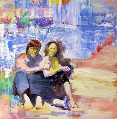 Original Figurative Love Paintings by Lena Inosemzew