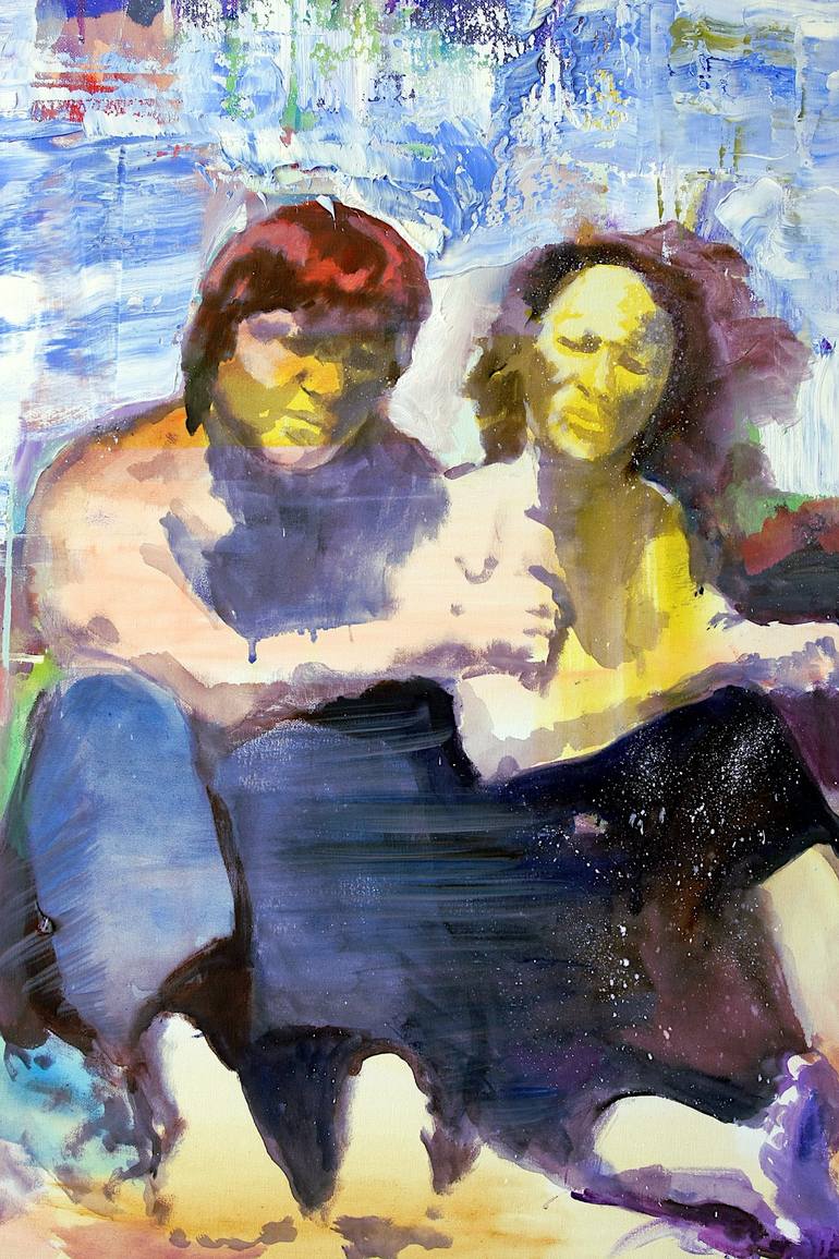 Original Contemporary Love Painting by Lena Inosemzew