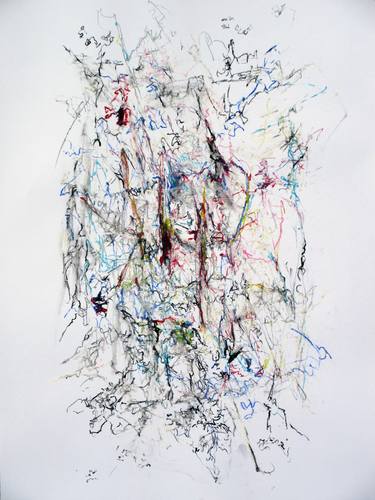 Print of Abstract Expressionism Abstract Drawings by Lauran Van Oers