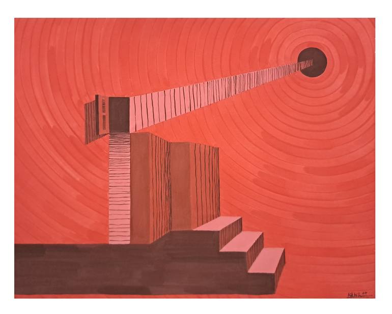 Original Surrealism Abstract Paintings by Nikhil Sanwariya