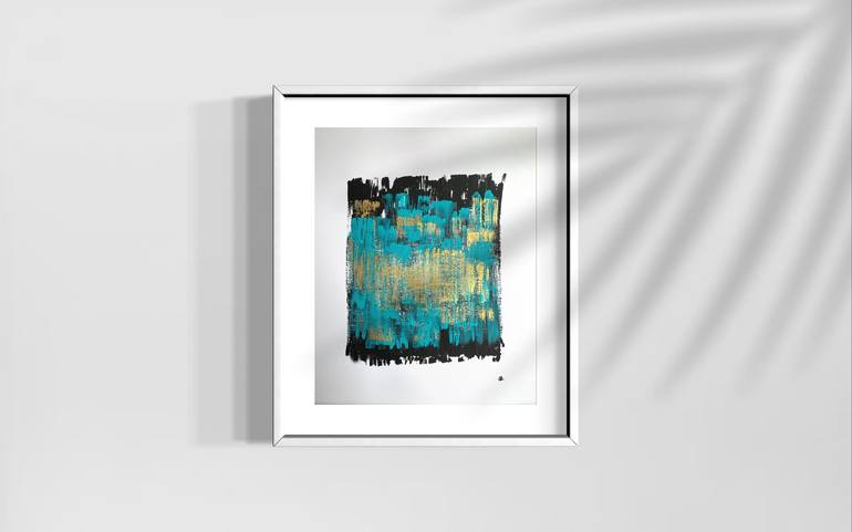 Original Abstract Expressionism Abstract Painting by Marta Obojska