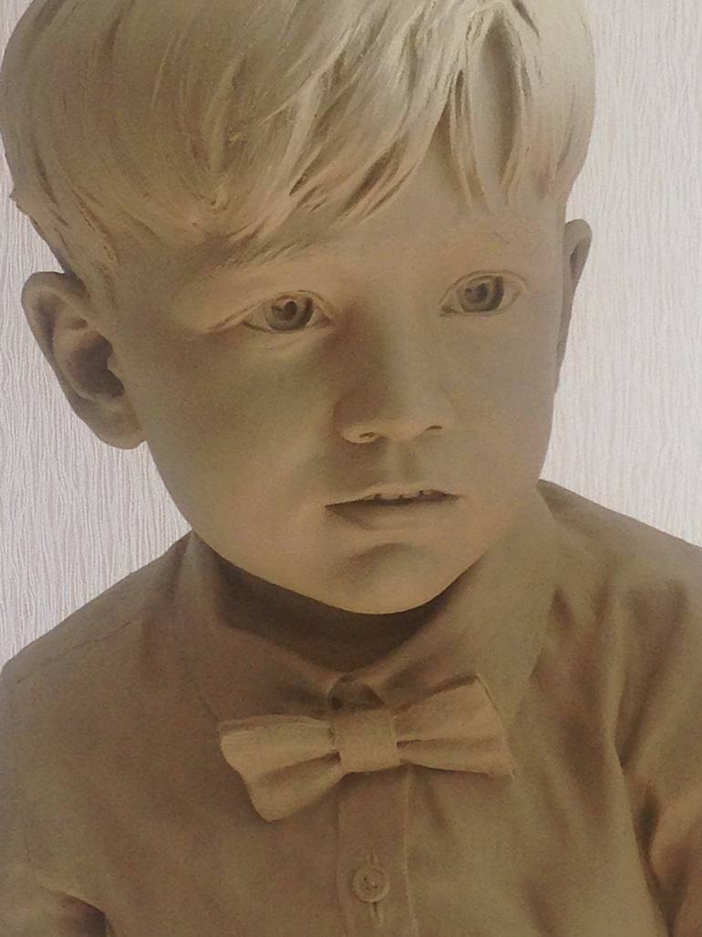 Original Figurative Children Sculpture by Mishel Ishchenko