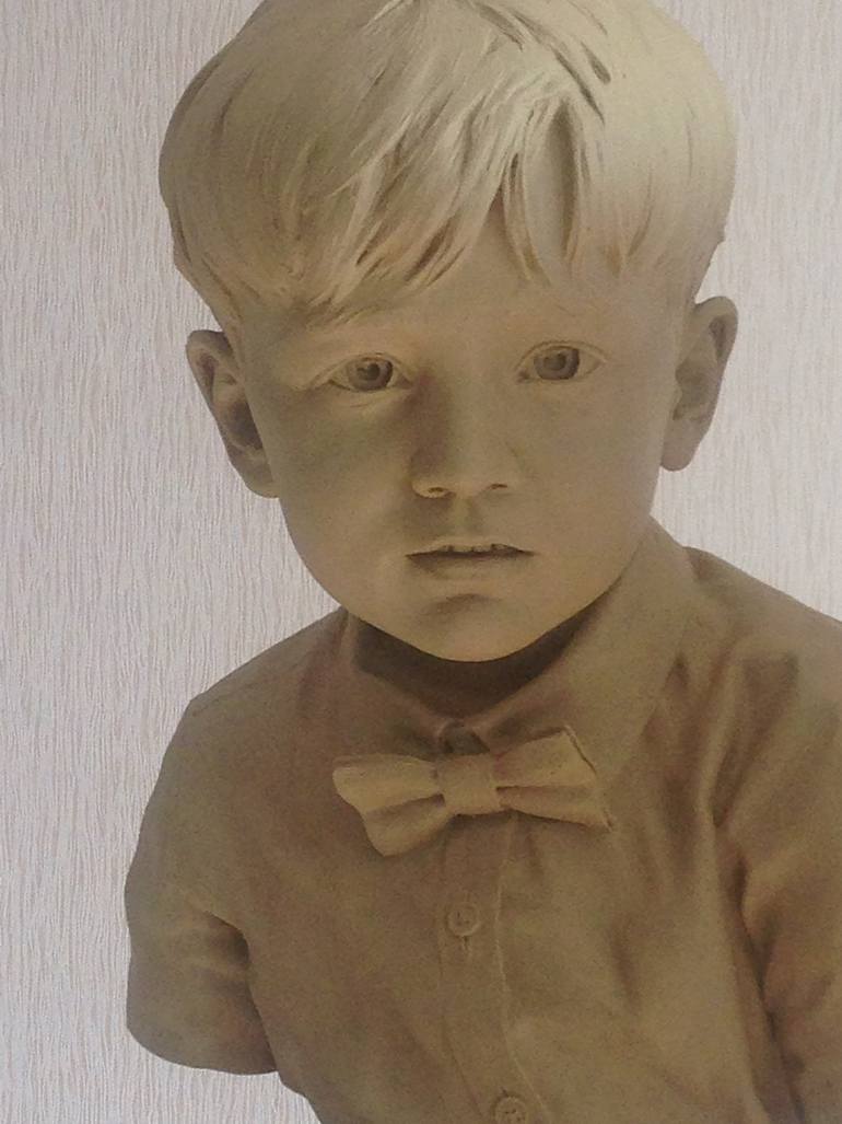 Original Figurative Children Sculpture by Mishel Ishchenko