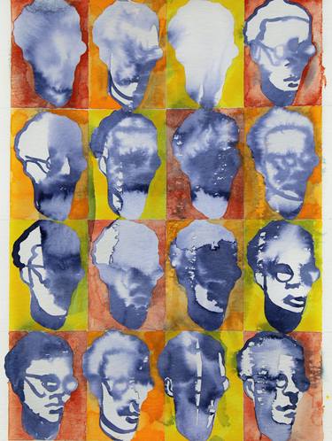 Print of Expressionism People Mixed Media by Joshua Hoskins