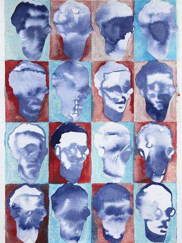 Print of Expressionism People Mixed Media by Joshua Hoskins