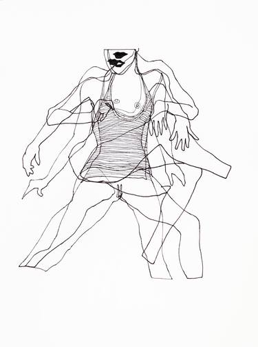 Original Abstract Erotic Drawings by Joshua Hoskins