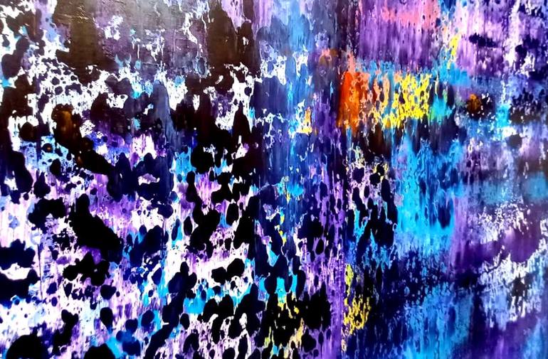 Original Abstract Expressionism Abstract Painting by Orfey Grunberg