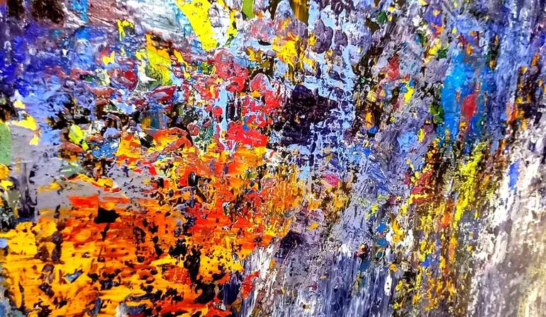 Original Abstract Expressionism Abstract Painting by Orfey Grunberg
