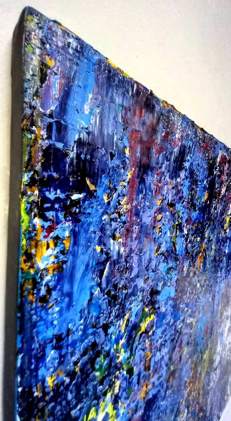 Original Abstract Expressionism Abstract Painting by Orfey Grunberg