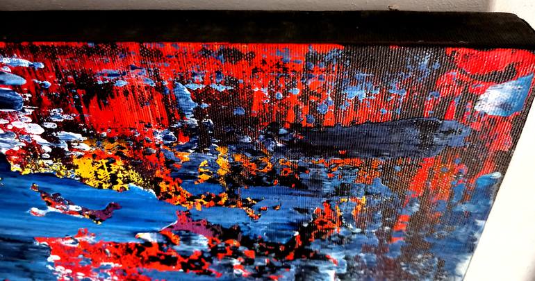 Original Abstract Expressionism Abstract Painting by Orfey Grunberg