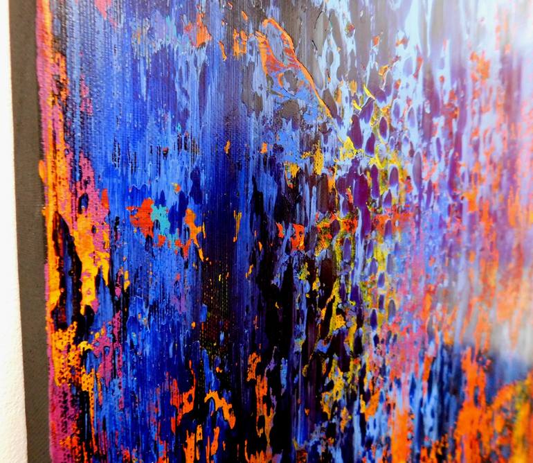 Original Abstract Expressionism Abstract Painting by Orfey Grunberg