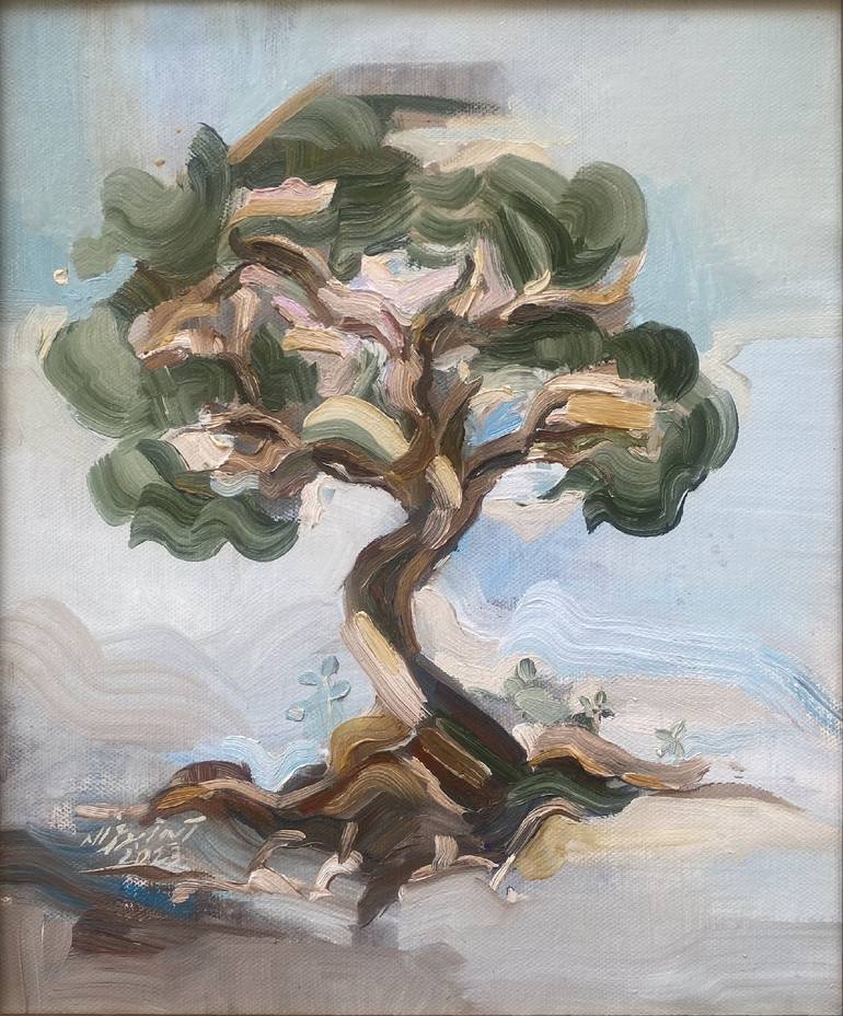 Original Tree Painting by Aya Abu Ghazaleh