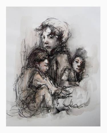 Print of Children Paintings by Aya Abu Ghazaleh