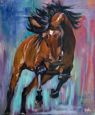 Original Horse Painting by Katharine Mann