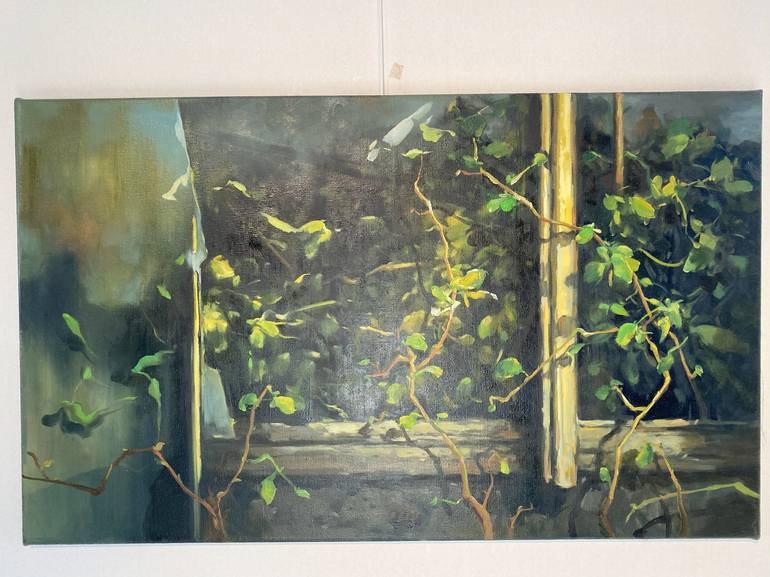 Original Impressionism Garden Painting by Yeonhwa Bae