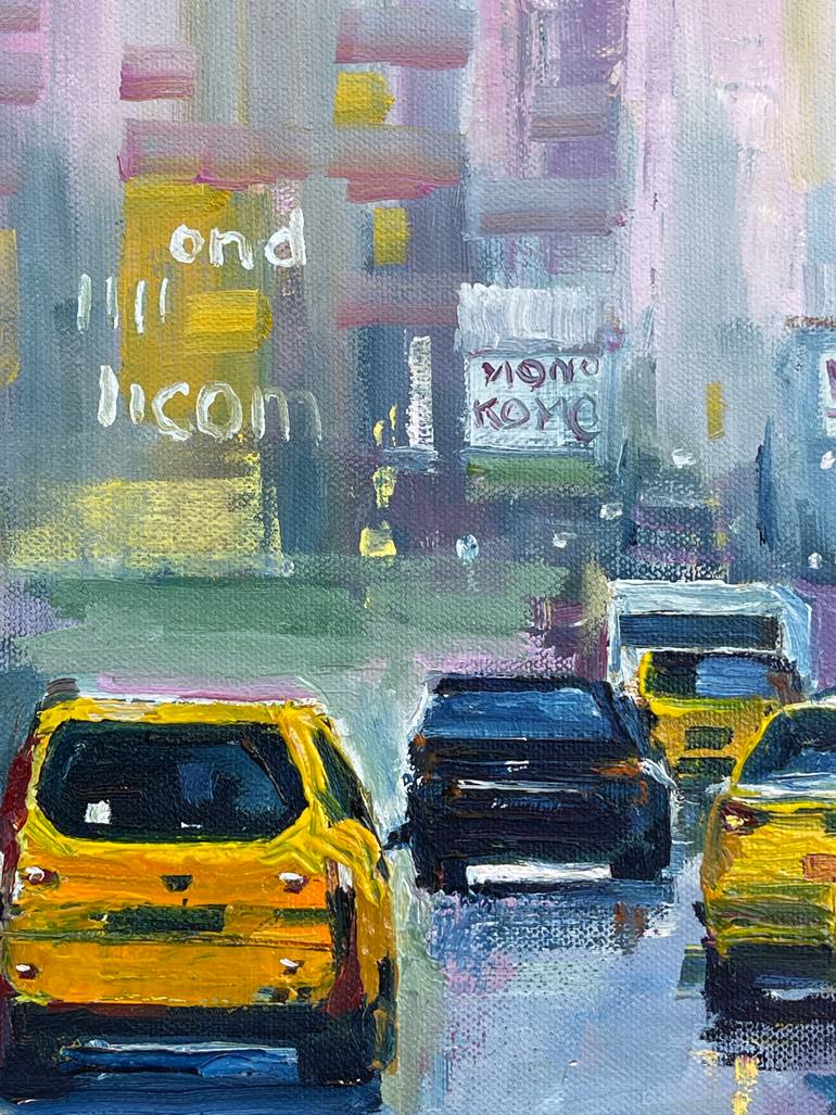 Original Impressionism Cities Painting by Yuriy Kuznetsov