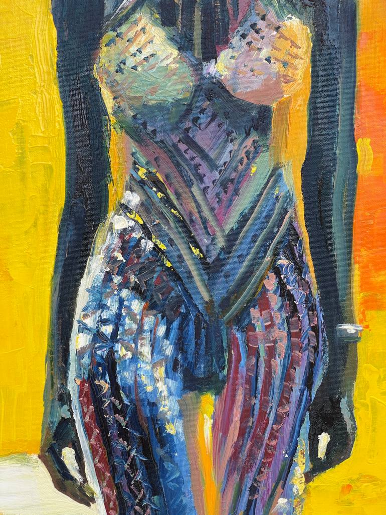 Original Impressionism Fashion Painting by Yuriy Kuznetsov