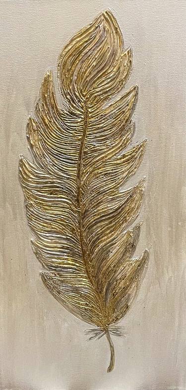 Golden feather thumb