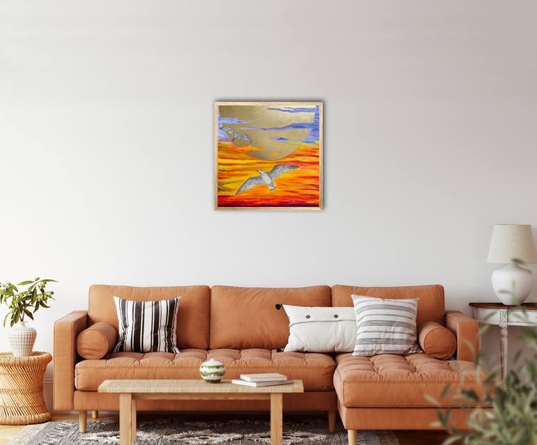 Original Abstract Seascape Painting by Lidiia Isakova