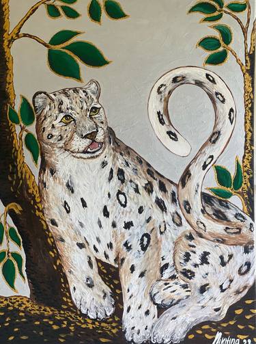 Original Art Deco Animal Paintings by Valeria Nikitina