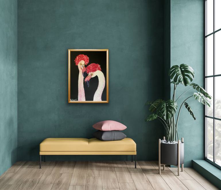 Original Art Deco Abstract Painting by Valeria Nikitina