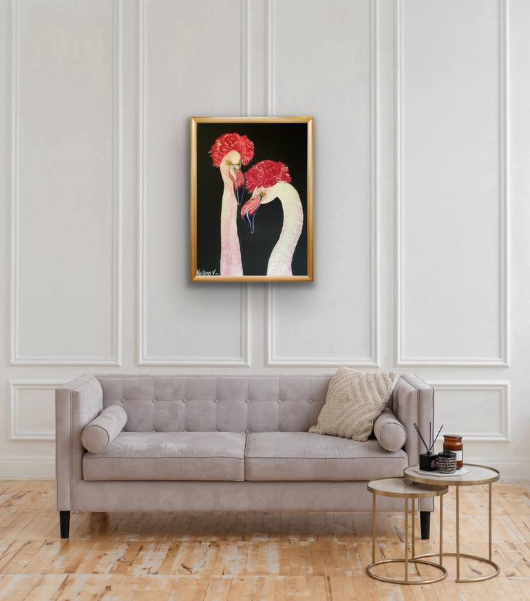 Original Art Deco Abstract Painting by Valeria Nikitina