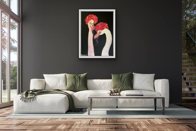 Original Art Deco Abstract Painting by Valeria Nikitina