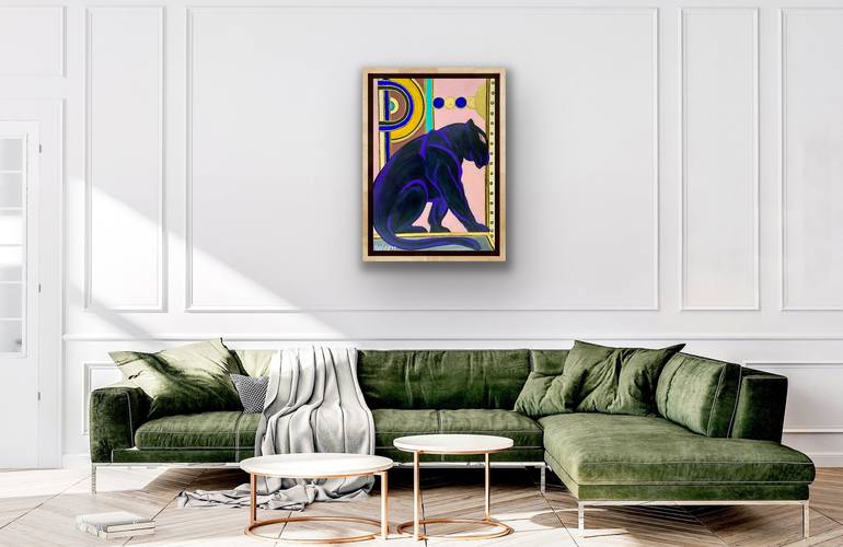 Original Art Deco Abstract Painting by Valeria Nikitina