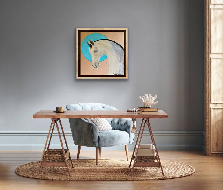 Original Art Deco Abstract Painting by Valeria Nikitina