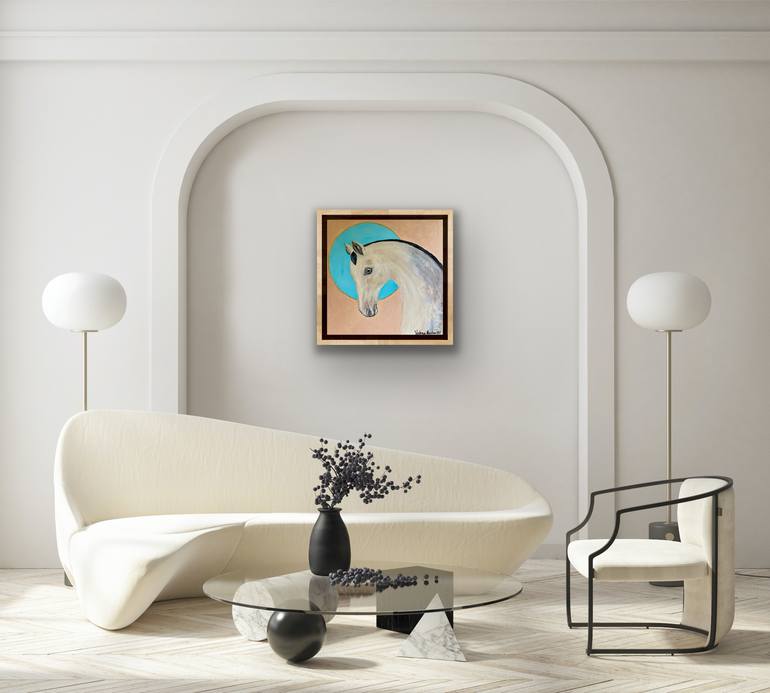 Original Art Deco Abstract Painting by Valeria Nikitina