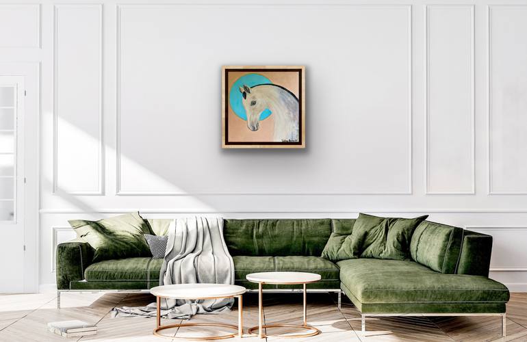 Original Art Deco Abstract Painting by Valeria Nikitina