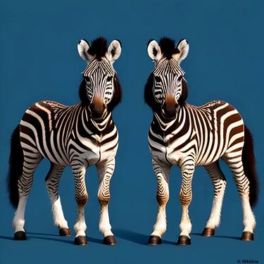 Two zebras thumb