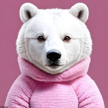 Bear in pink pullover thumb