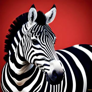 Zebra and red. thumb