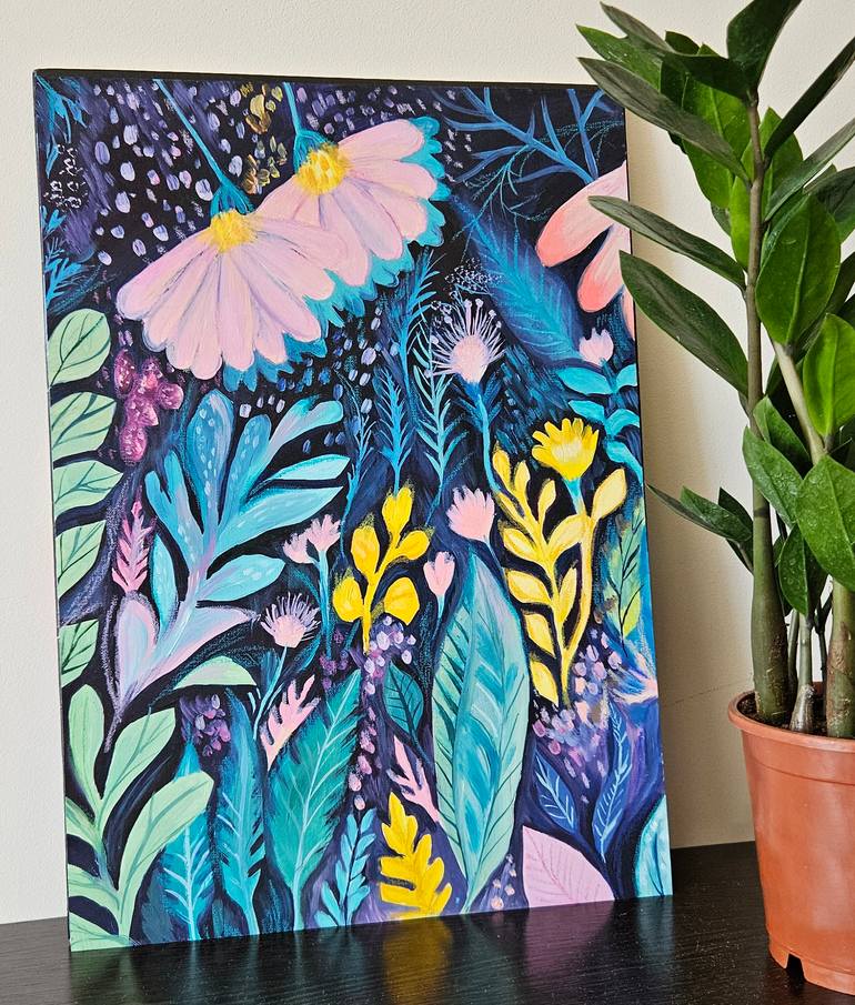 Original Contemporary Floral Painting by Tanya Ocean