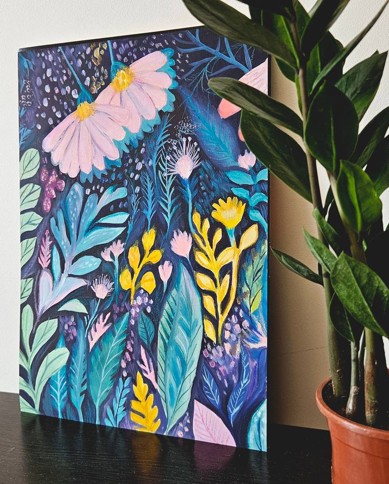 Original Contemporary Floral Painting by Tanya Ocean