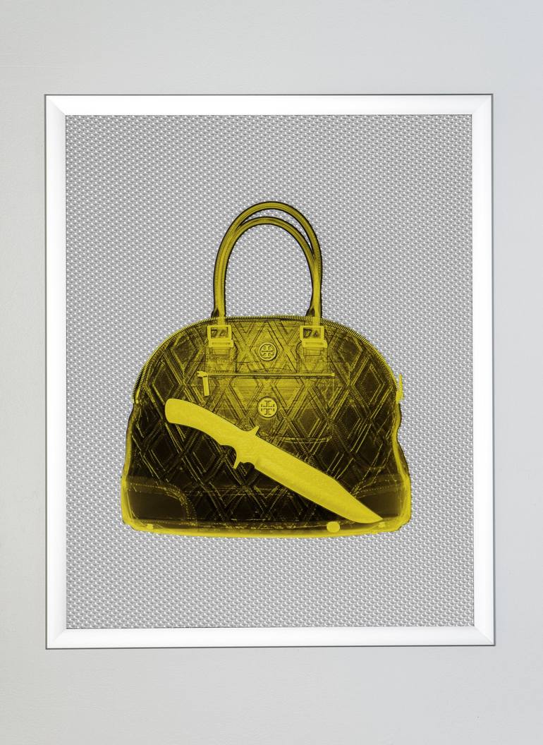 Turquoise Louis Vuitton Handbag With Knife Photography by Blazo Kovacevic