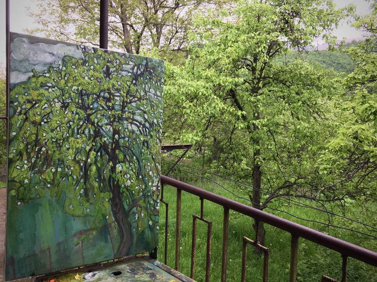 Original Impressionism Landscape Painting by Raffi Ghazaryan