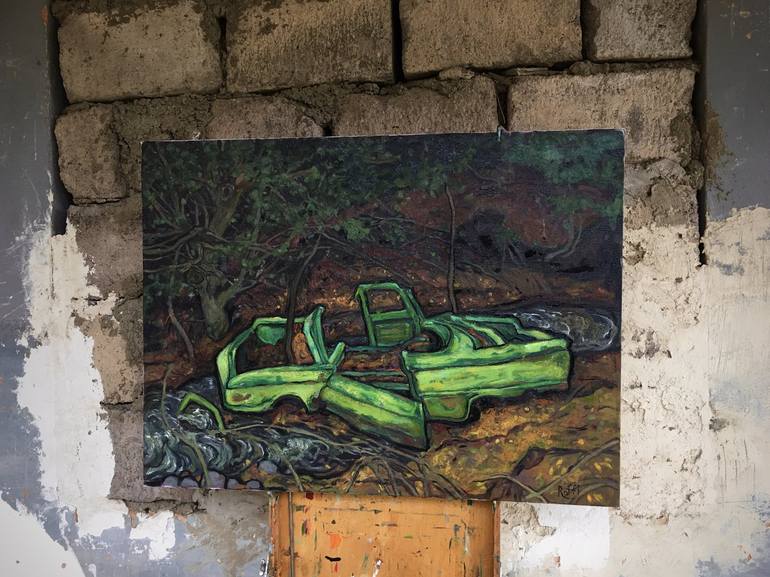 Original Car Painting by Raffi Ghazaryan