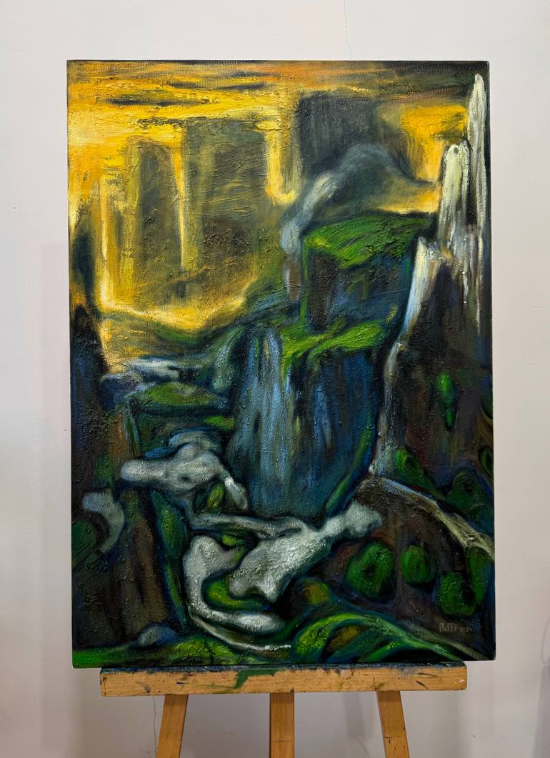 Original Expressionism Landscape Painting by Raffi Ghazaryan