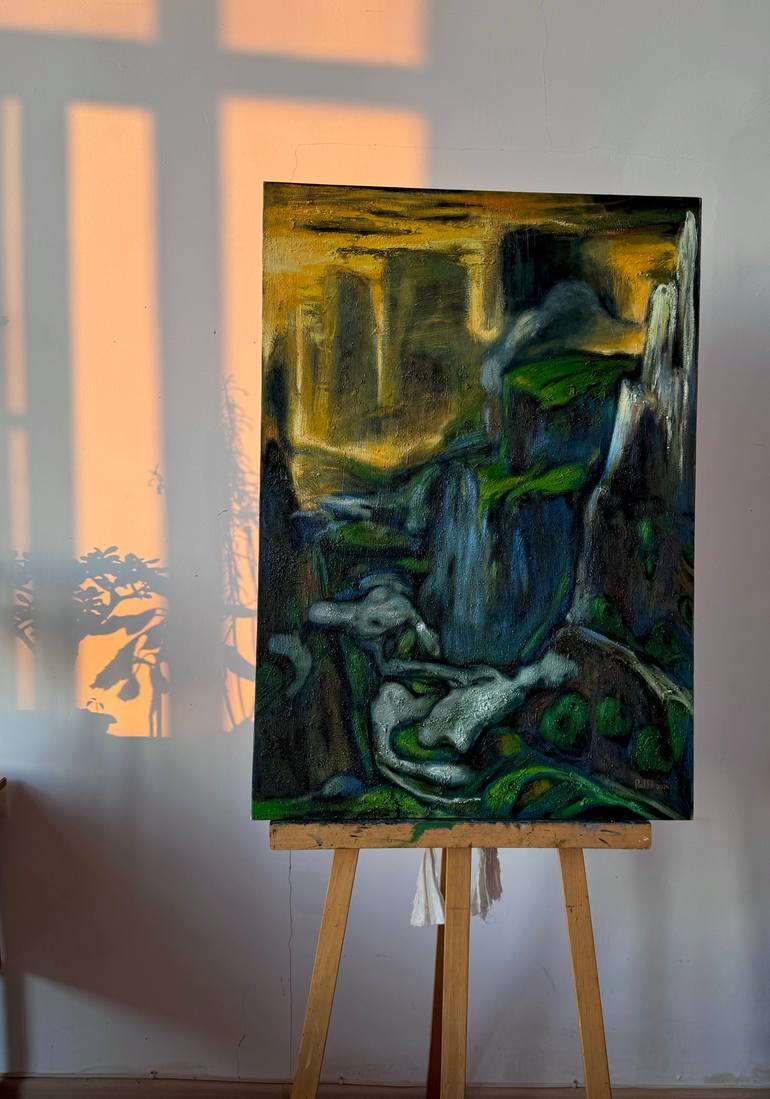Original Expressionism Landscape Painting by Raffi Ghazaryan