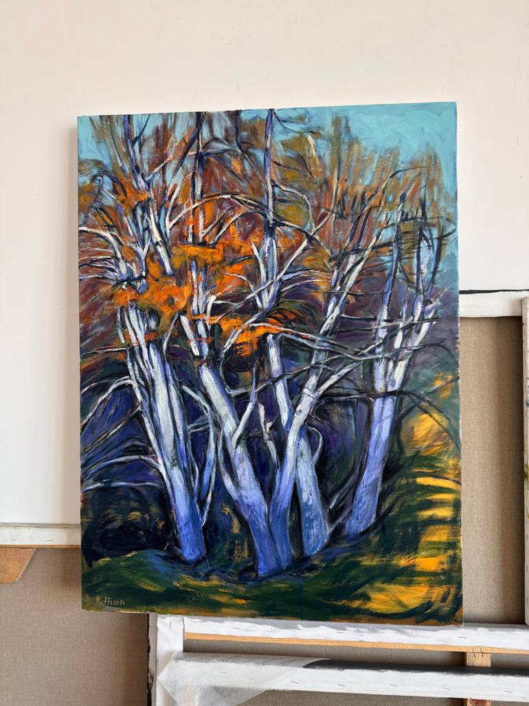 Original Expressionism Landscape Painting by Raffi Ghazaryan